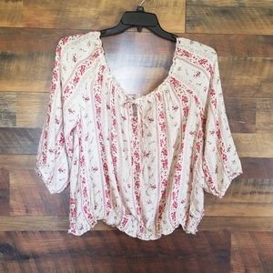Arizona floral blouse with 3/4 sleeves